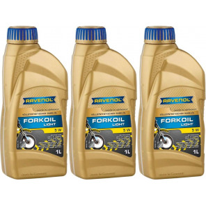 Ravenol FORKOIL Light 5W Gabel-Öl 3x 1l = 3 Liter