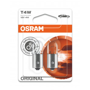 Osram T4W 12V 4W BA9s 2st. Blister Osram