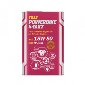 MANNOL 7832 4-Takt Powerbike 15W-50 Metalldose 1L