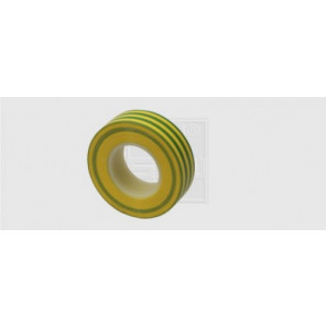Kunststoffisolierband 15 mm x 10 m x 0,15 mm, gelb-grün
