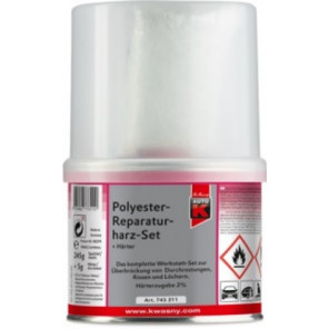 AUTO-K Polyester Reparatur - Harz Set 250g