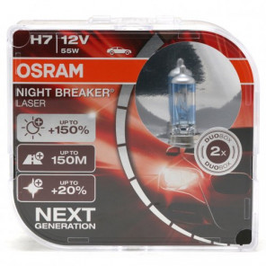 Osram H7 NIGHT BREAKER® LASER Next Generation 12V 55W PX26d Duobox