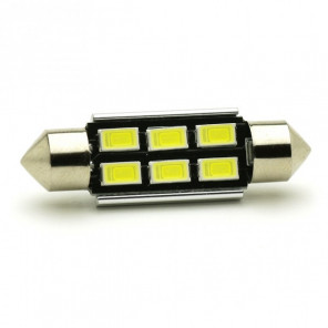 LED Soffitte C5W 39mm 6x 5630 SMD Weiß Canbus