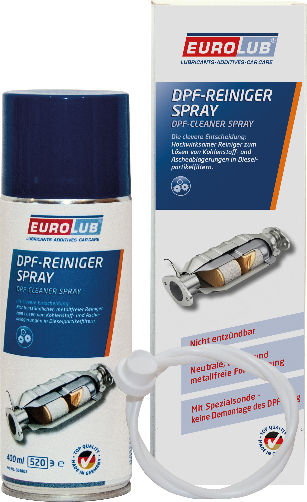 Eurolub Dieselpartikelfilter Reiniger Spray 400ml - System Reinigung -  Kraftstoff-Additive Benzin - Additive & AdBlue 