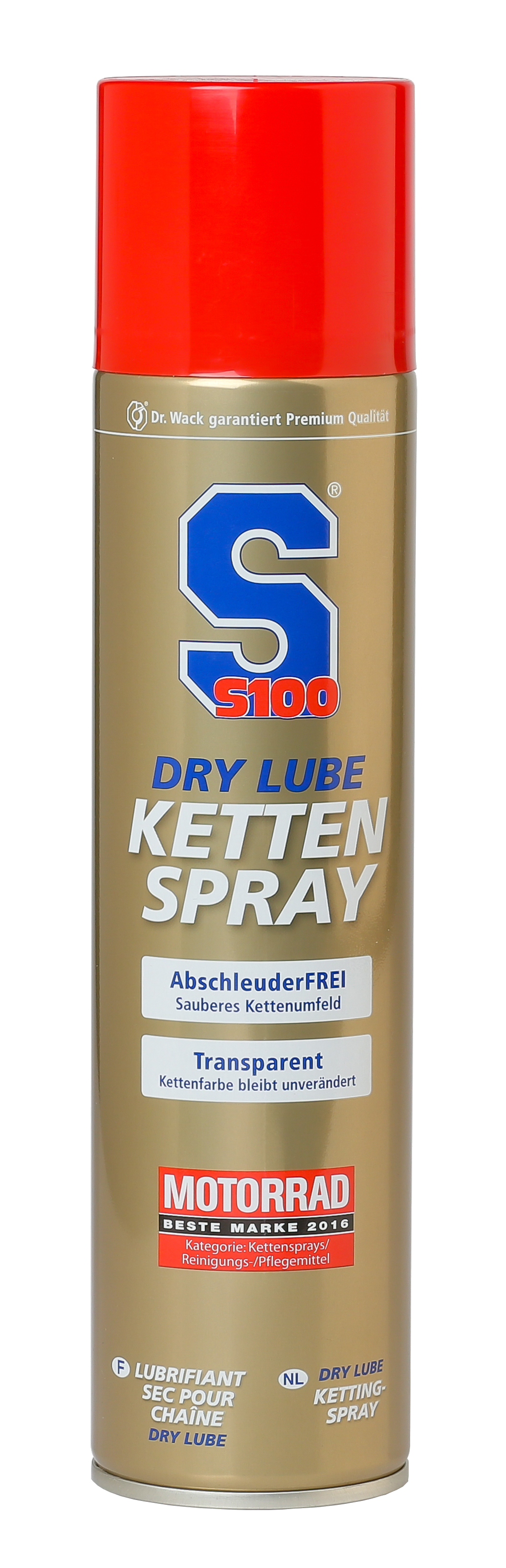 S100 Kettenspray Dry Lube Transparent - Kettenpflege Motorrad