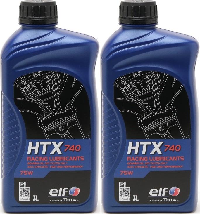 Elf HTX 740 Racing Getriebeöl 75W 2-Takt Motorrad Motoröl 2x 1l = 2 ...