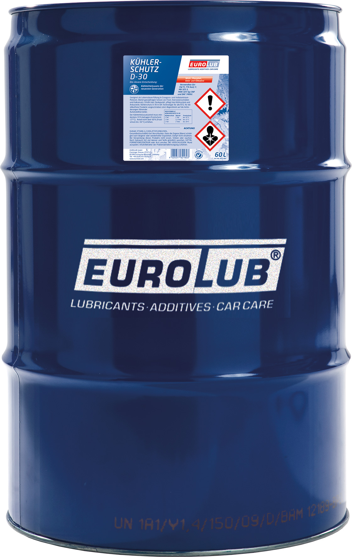 Eurolub Kühlerfrostschutz D 30 Konzentrat 60l Fass Kühlerschutz Rosa Lila Violett Kühlerschutz Pflege Wartung Motoroeldirekt At