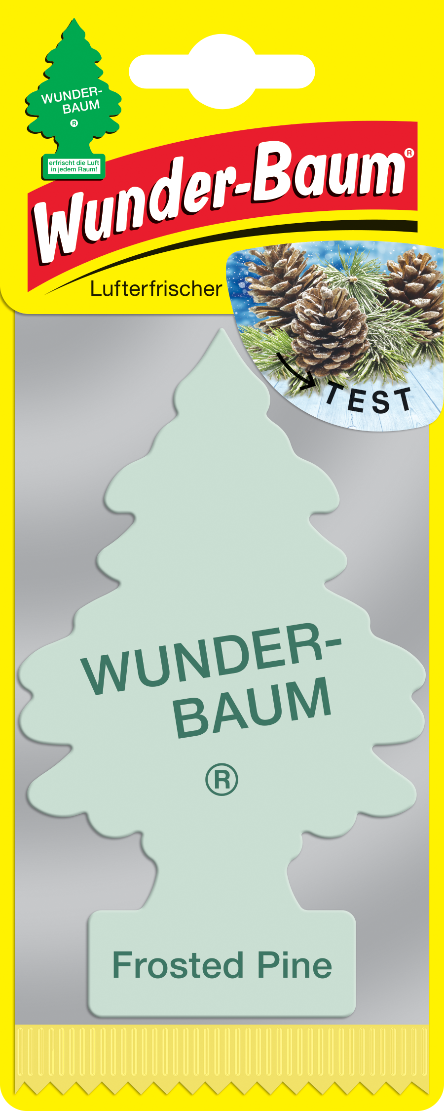 Wunderbaum® Frosted Pine, Tannennadeln - Original Auto Duftbaum  Lufterfrischer - Wunderbäume das Original! - Lufterfrischer - Zubehör 