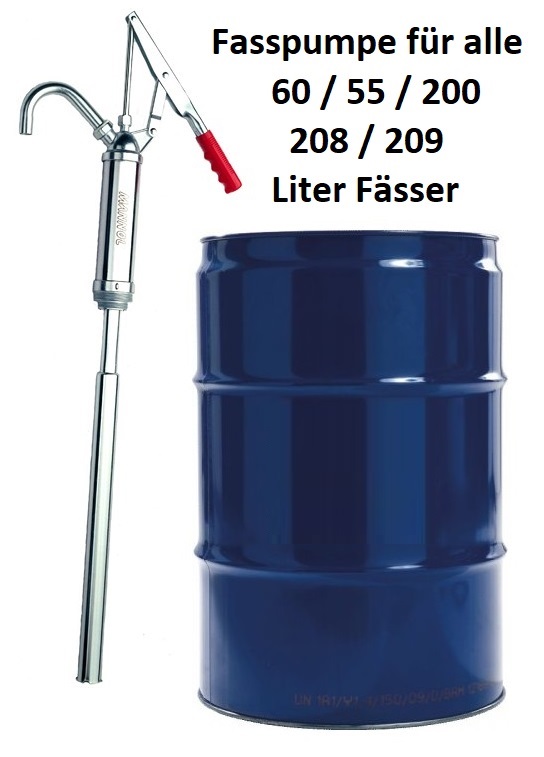 Ölfasspumpe für Fässer Ölpumoe Handpumpe Hebelpumpe Ölfässer Öl 60 bis 208 Liter 