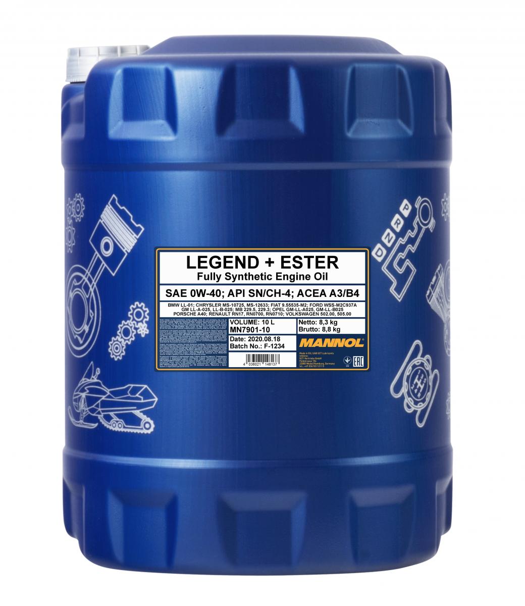 Moottoriöljy Legend+Ester 0w-40 Mannol 208L 208L - Verkkokauppa